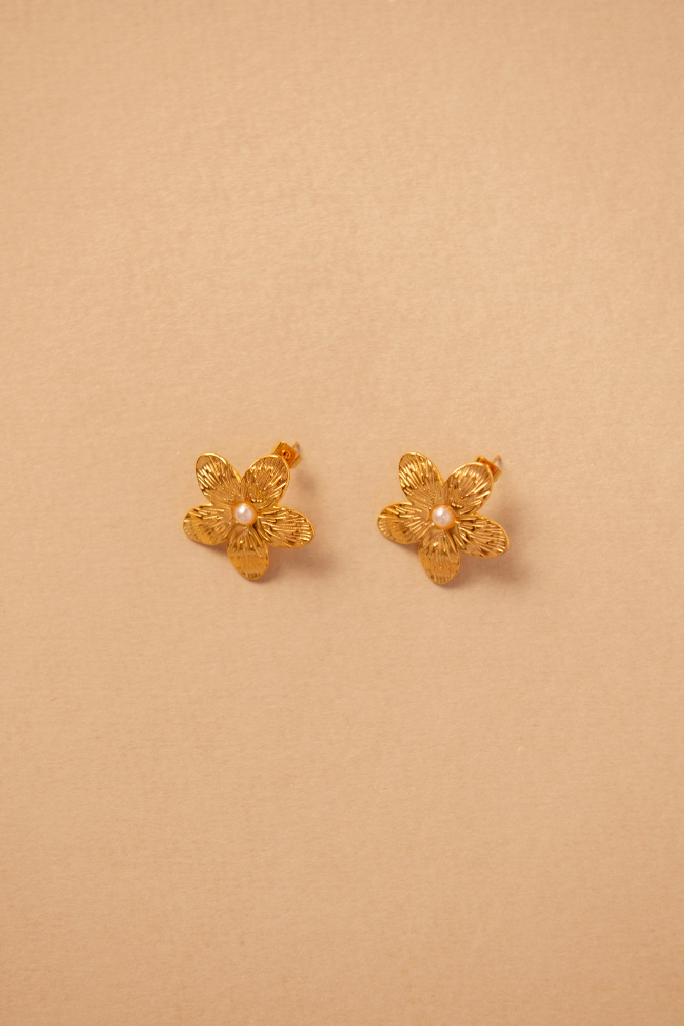 Oorbellen Flora - RVS