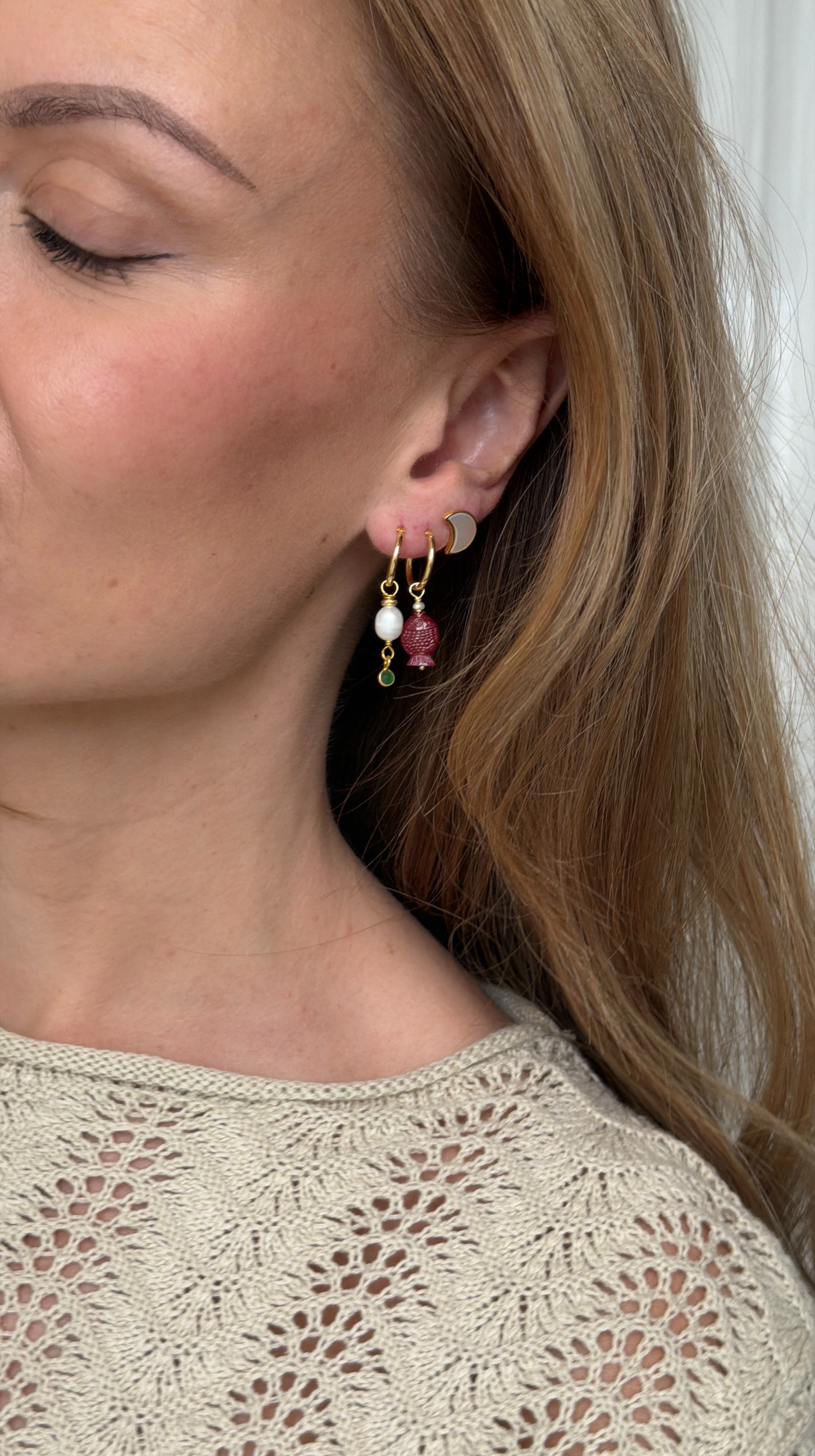 Oorbellen Joanna - goud & zilver