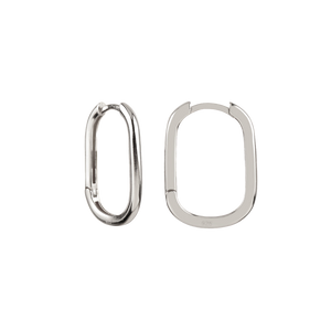 Oorbellen Carré - zilver