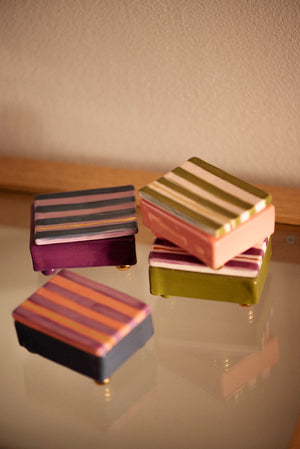 Keramieken bewaardoosje - Olive